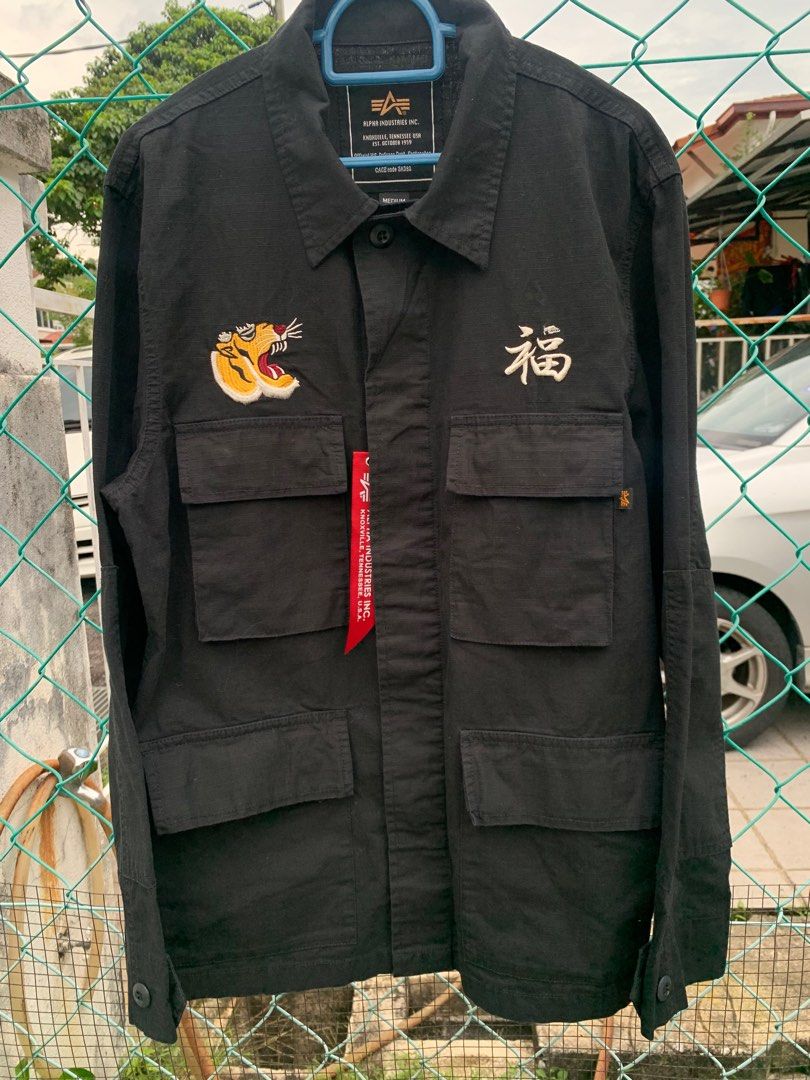 Alpha Industries Sukajan Army Military Jacket, Men's Fashion, Coats, Jackets  And Outerwear On Carousell