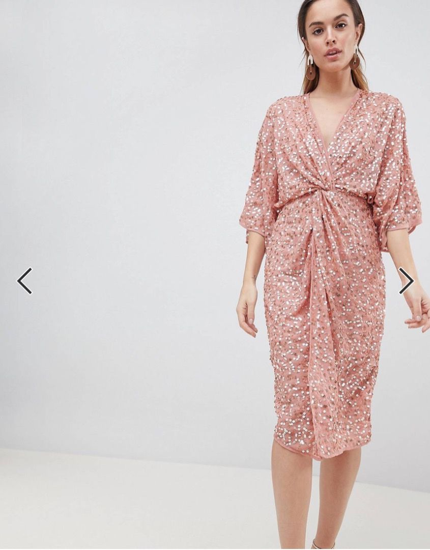 Glitter kimono dress top