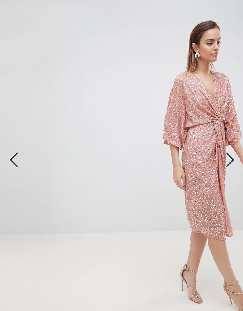 Kimono hot sale sequin dress