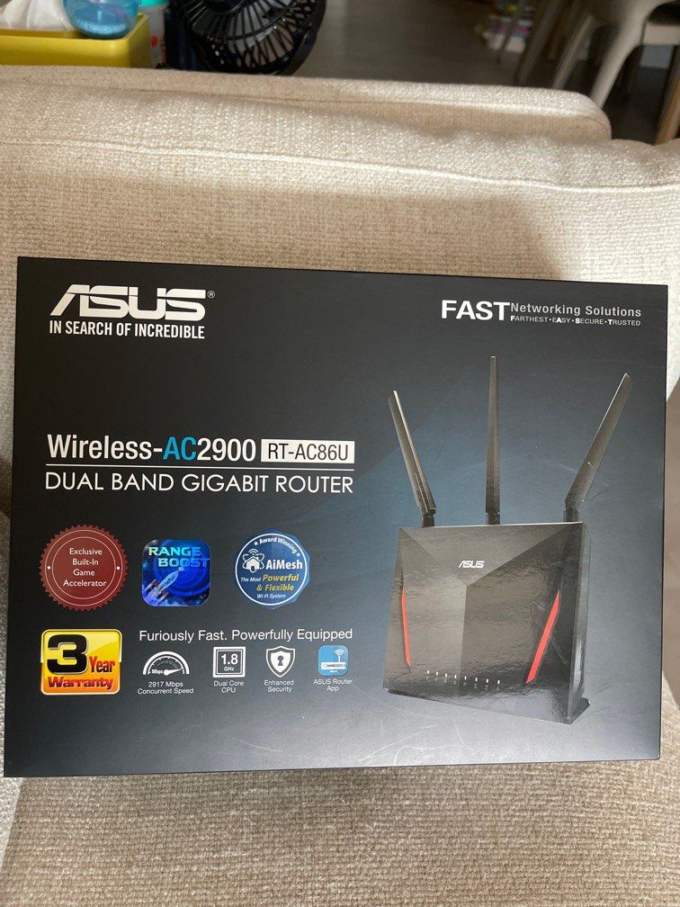 ASUS AC2900 Dual Band Gigabit Router, Computers & Tech, Parts