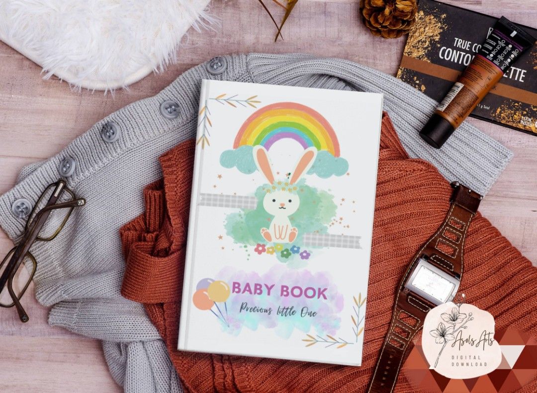 Baby Book Template Instant Download, Babies &amp; Kids, Maternity Care on ...
