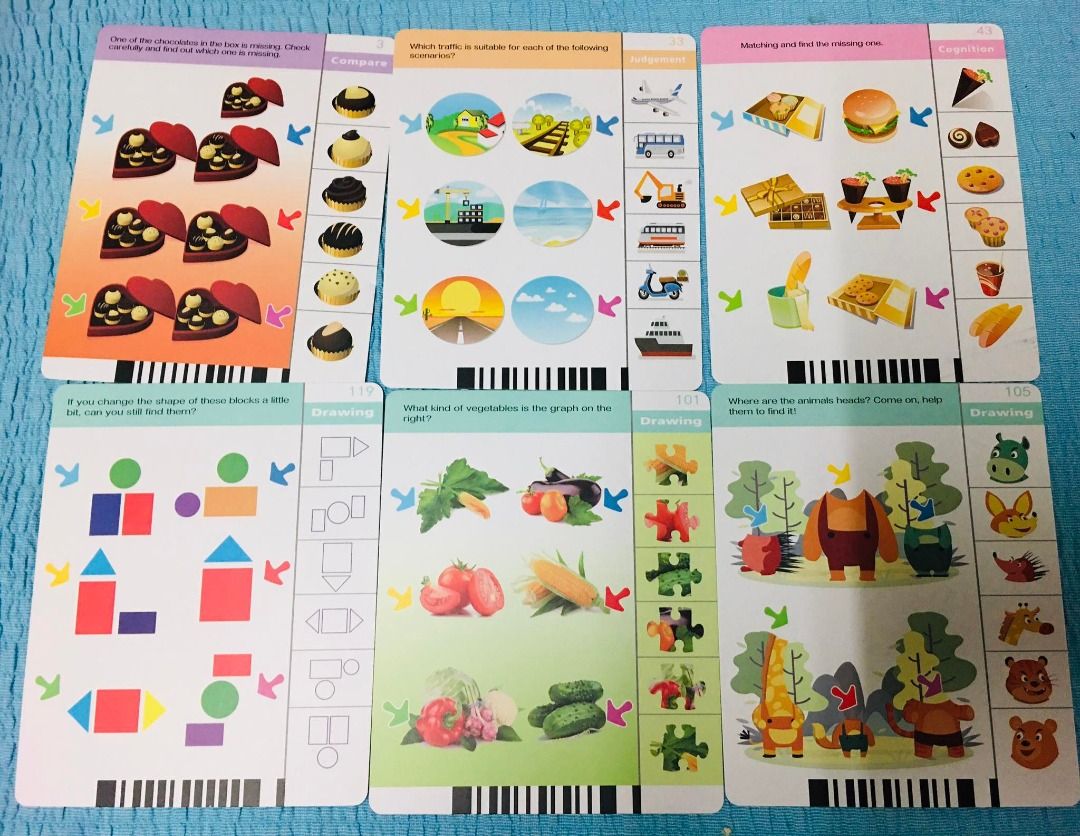 Baby educational flash cards bundle 2 120 questions hobbies toys