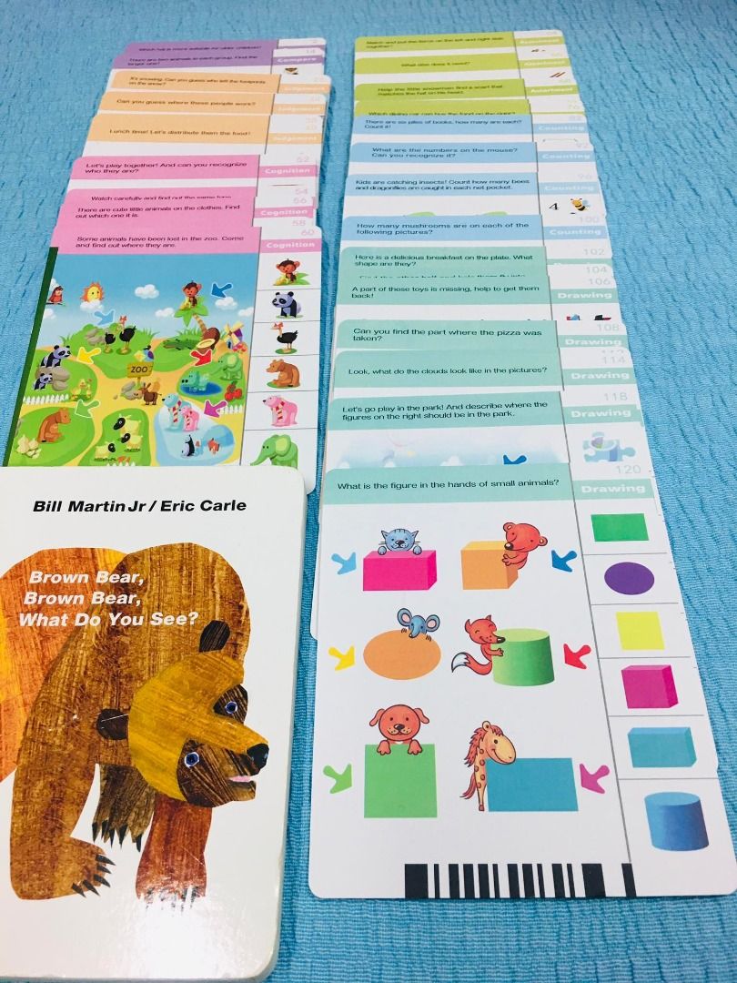 Baby educational flash cards bundle 2 120 questions hobbies toys