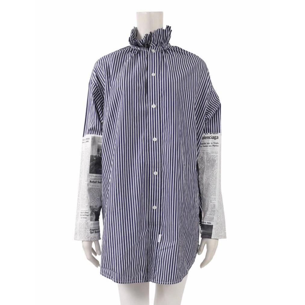 newspaper shirt balenciaga