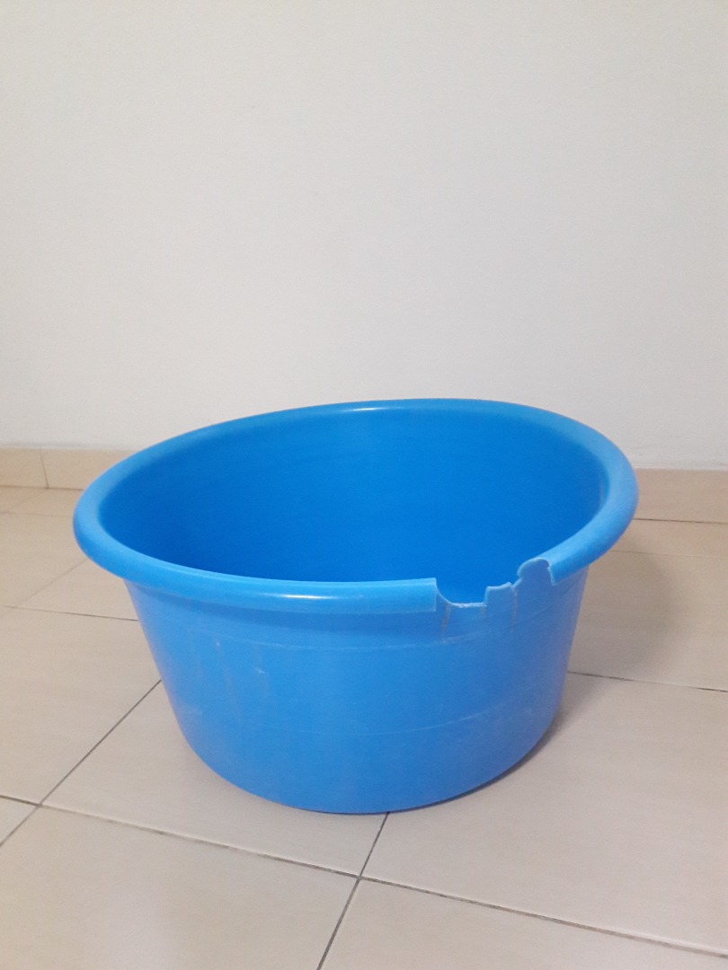 Big Plastic Laundry Tub, Furniture & Home Living, Cleaning & Homecare