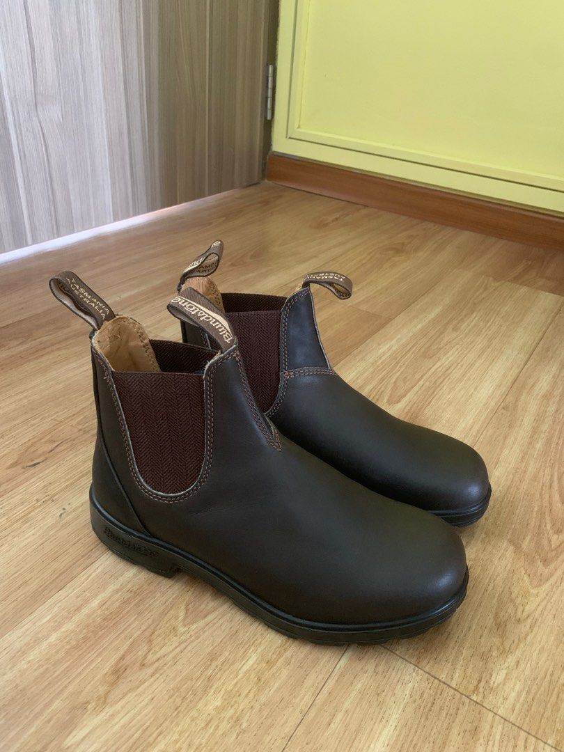 Blundstone leather chelsea boots unisex new 38.5