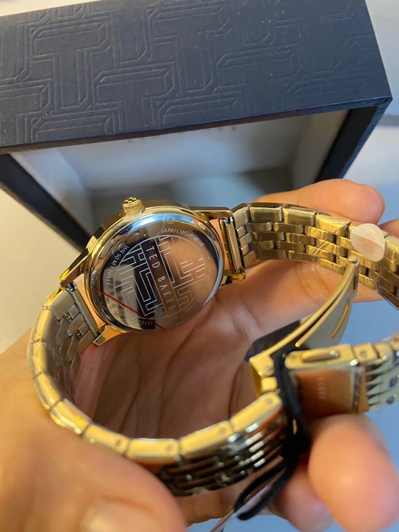 Gold ted baker watch cheap