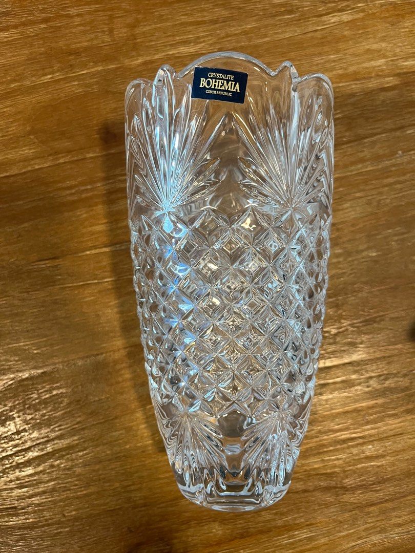 Bohemia Crystal Vase, Furniture & Home Living, Home Decor, Vases