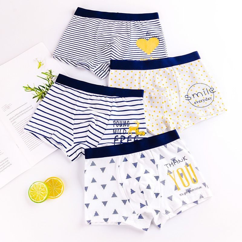 Nanjiren 4-8 pairs of children's pure cotton underwear, boys