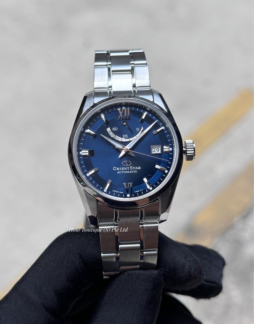 Orient star standard date blue best sale