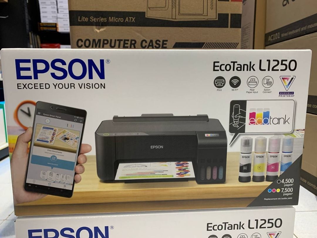 BRAND NEW!Epson EcoTank L1250 A4 WiFi Ink Tank Printer, Computers