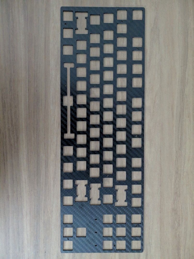 Carbon Fiber Plate for Keychron K8 Pro TKL 87 Wireless Keyboard Carbon