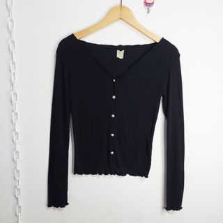 Cardigan crop lidi korea