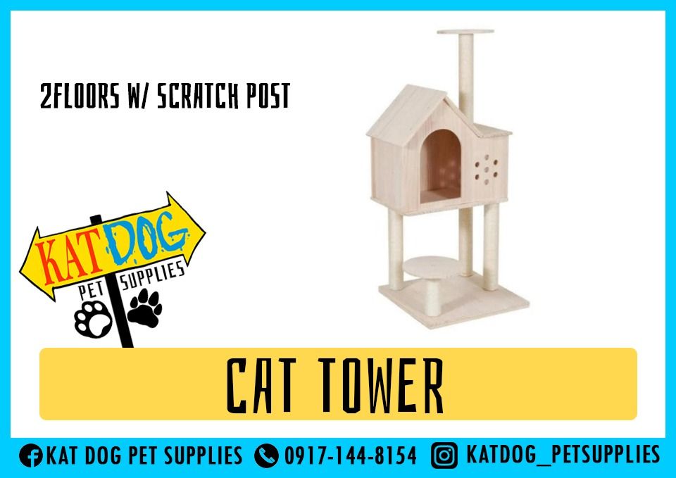 CAT TOWER, Pet Supplies, Homes & Other Pet Accessories on Carousell