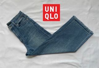 Celana Jeans Kulot unfinished by Uniqlo