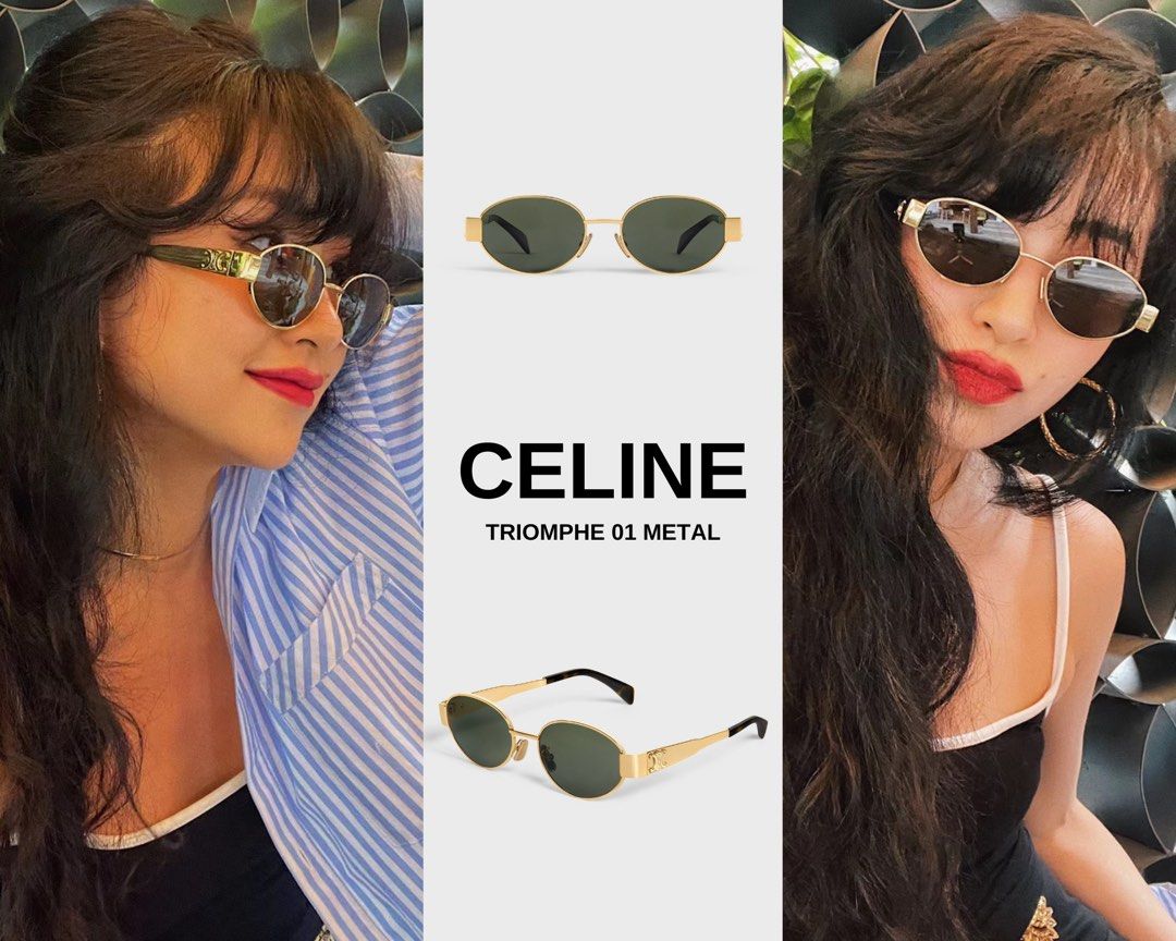 Ready Stock) Celine Sunglasses | TRIOMPHE 01 metal, Women's Fashion,  Watches & Accessories, Sunglasses & Eyewear on Carousell