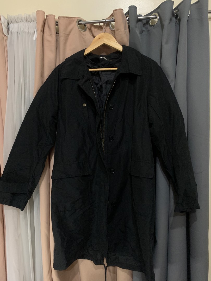 CLASSIC BLACK COAT, Women's Fashion, Coats, Jackets and Outerwear on ...