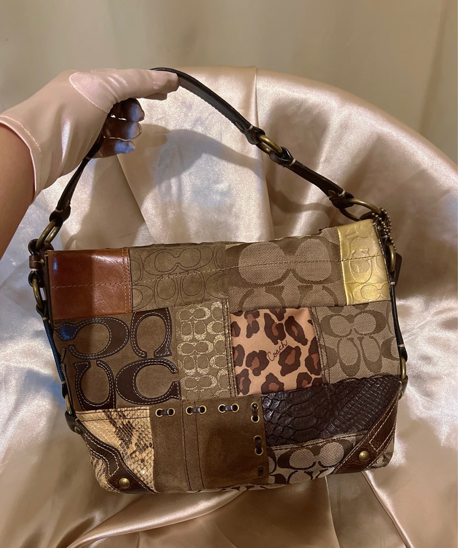 Coach Patchwork Rare Kili Kili / Baguette Bag medium size, Luxury, Bags & Wallets on Carousell