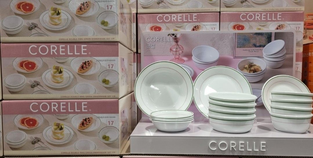 Corelle Dinnerware Set 17pcs (Category: Dinnerware & Cutlery) located in Cainta. Submitted by shopchelonline (Listing ID 1211859536, Image 1). Description: Corelle Dinnerware Set 17pcs 🛒4,955.00 each(all in) + LSF 💎Pre-order 💎Korea Pasabuy 💎Colors may vary due to lighting. 💎Availability and price may vary 💎The outer case/box is simply for protecting goods. (Damages such as scratches, discoloration on the case/box or manufacturing defect can