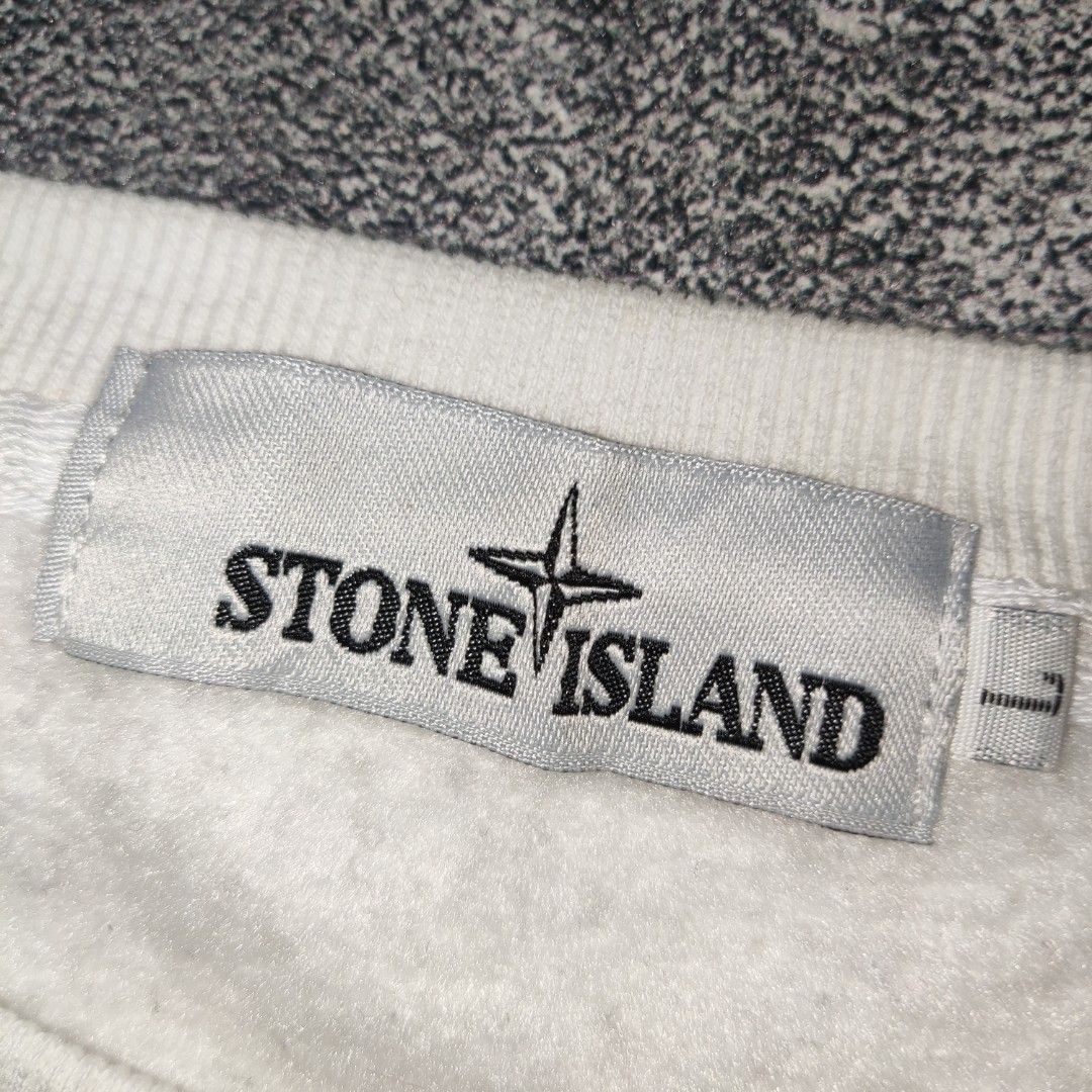 Crewneck stone island second, Fesyen Pria, Pakaian , Atasan di Carousell
