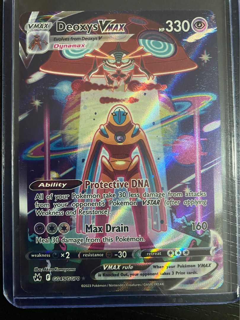 Deoxys VMAX GG45/70 - Crown Zenith Galarian Gallery Holofoil - Game Nerdz