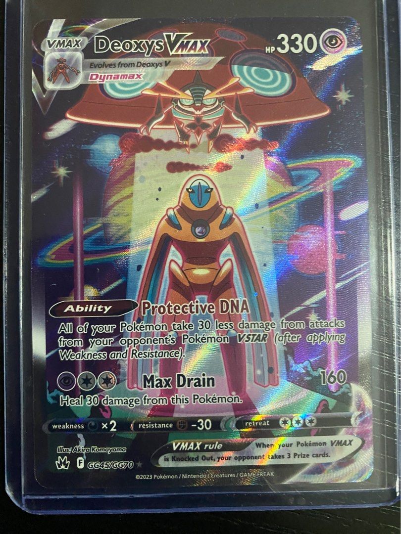 Pokémon Deoxys VMAX Crown Zenith: Galarian Gallery GG45/GG70 Holo Ultra Rare