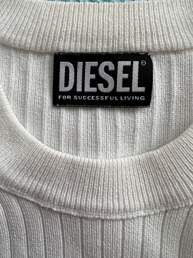 Diesel Women's Top Uncutieslong White