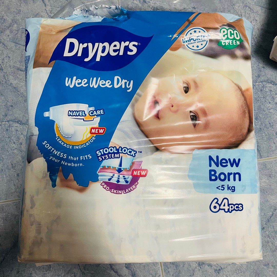 Drypers Newborn Diapers, Babies & Kids, Bathing & Changing, Diapers