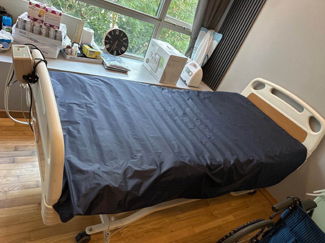 Electric Hospital Bed with Air Mattress, Furniture & Home Living