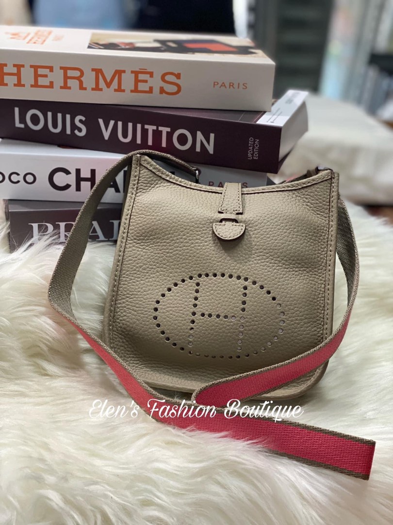 MINI NEO 18 EVELYNE BAG IN TORTILLA BROWN GRAINED CALFSKIN
