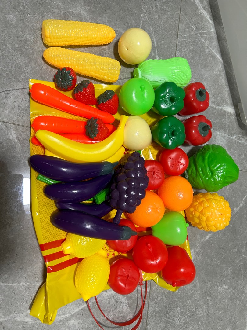 Fake fruits and vegetables, Babies & Kids, Infant Playtime on Carousell