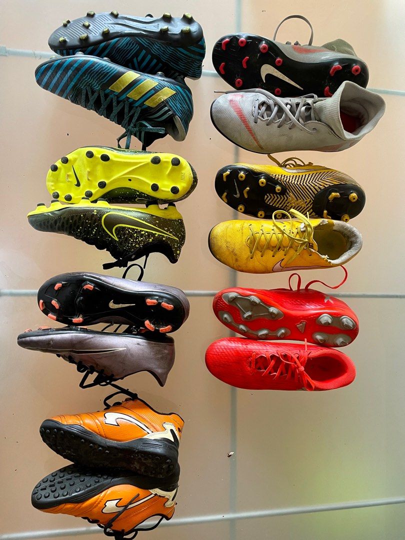 Football boots 7 pairs, Sports Equipment, Sports & Games, Racket & Ball