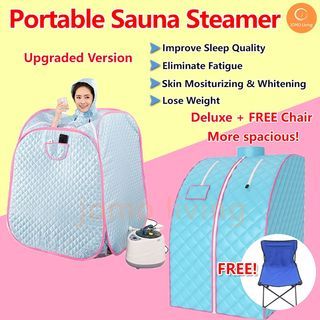 [FREE DELIVERY] Portable Sauna Steamer Personal Home Spa Steam Sauna Lose Weight Body Slimming Therapy 桑拿汗蒸