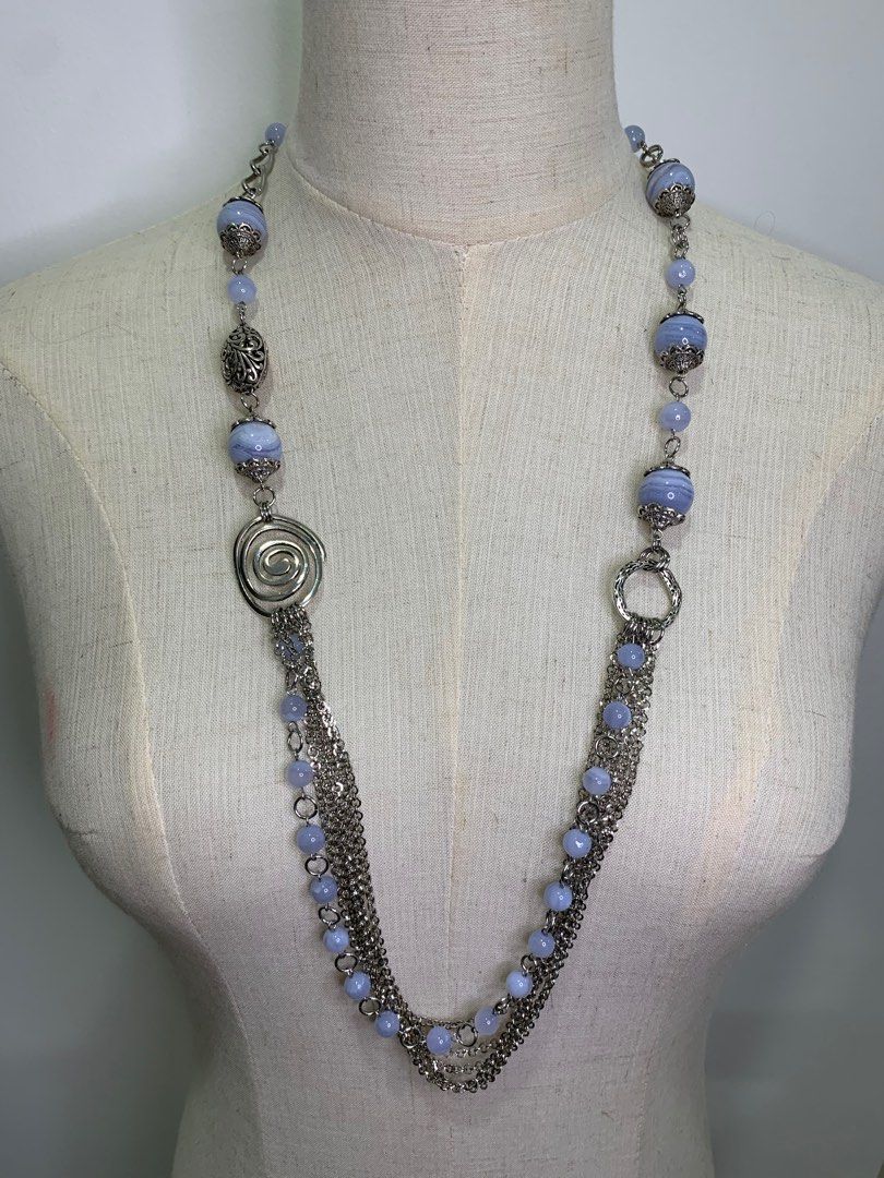 Agate necklace clearance