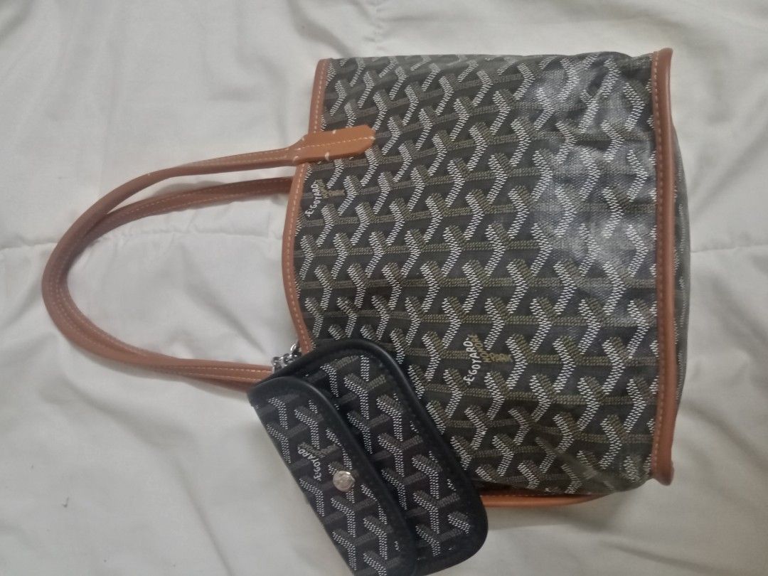 GOYARD ANJOU MINI CLASSIC BROWN, Luxury, Bags & Wallets on Carousell