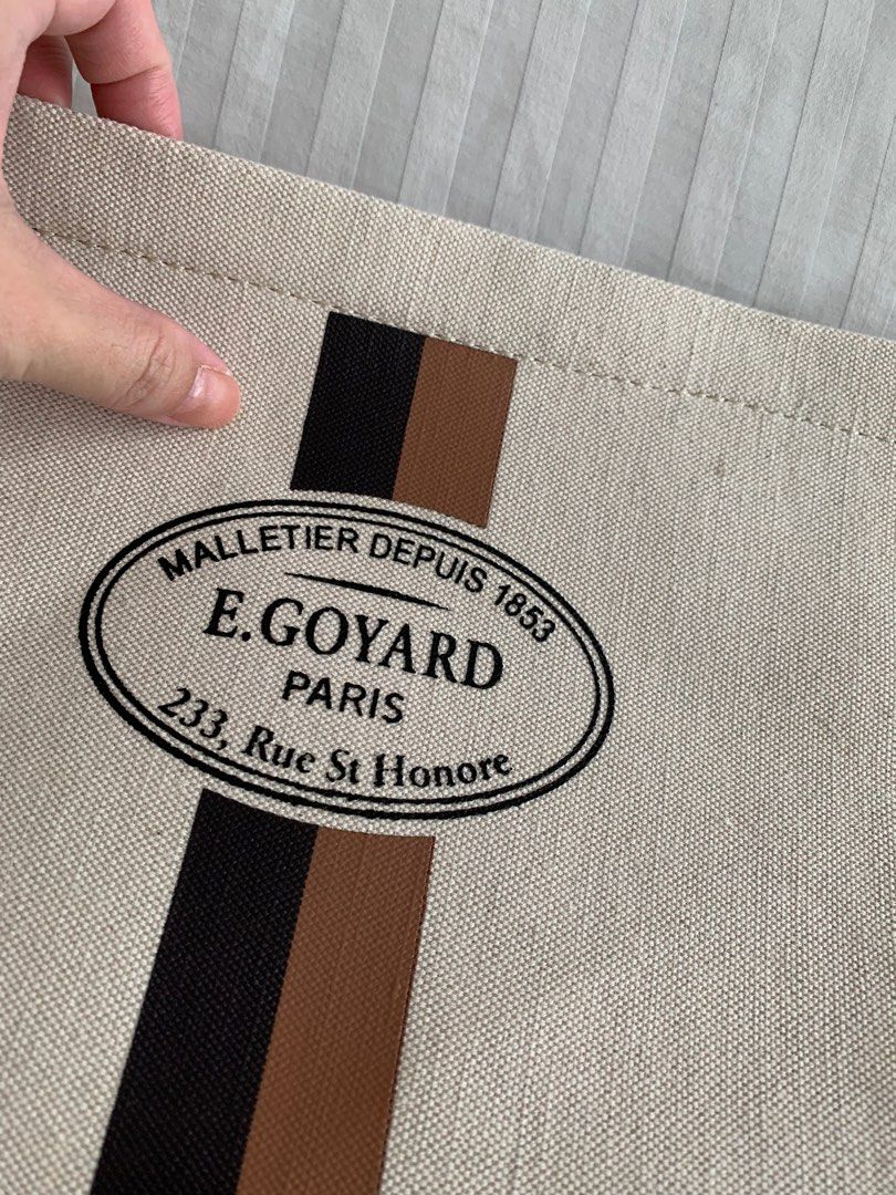 Goyard Beige Linen And Cotton Nécessaire Bag Organizer Pouch Silver  Hardware, 2021 Available For Immediate Sale At Sotheby's