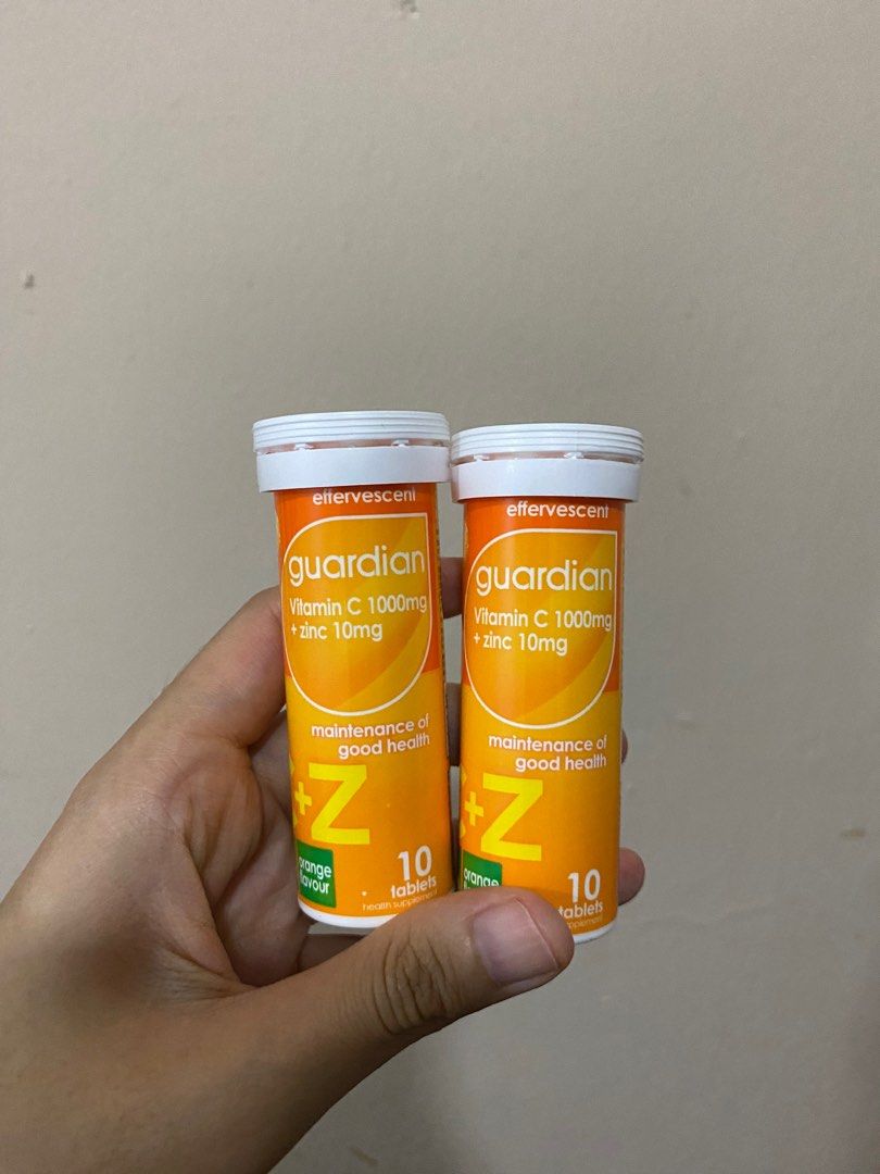 Guardian Vitamin C 1000mg + Zinc 10mg, Health & Nutrition, Health