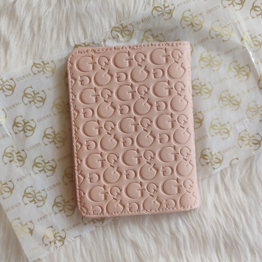Guess Passport Holder Blush, Men's Fashion, Watches & Accessories