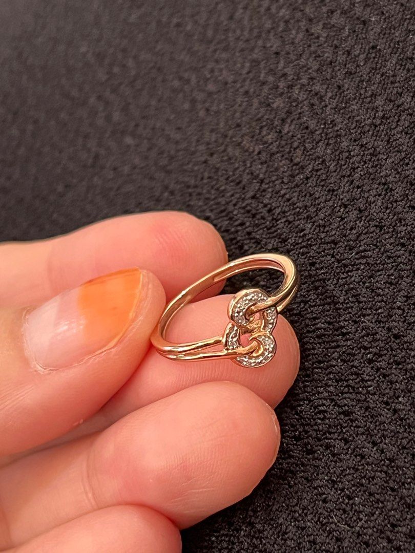 Rose gold ring discount habib