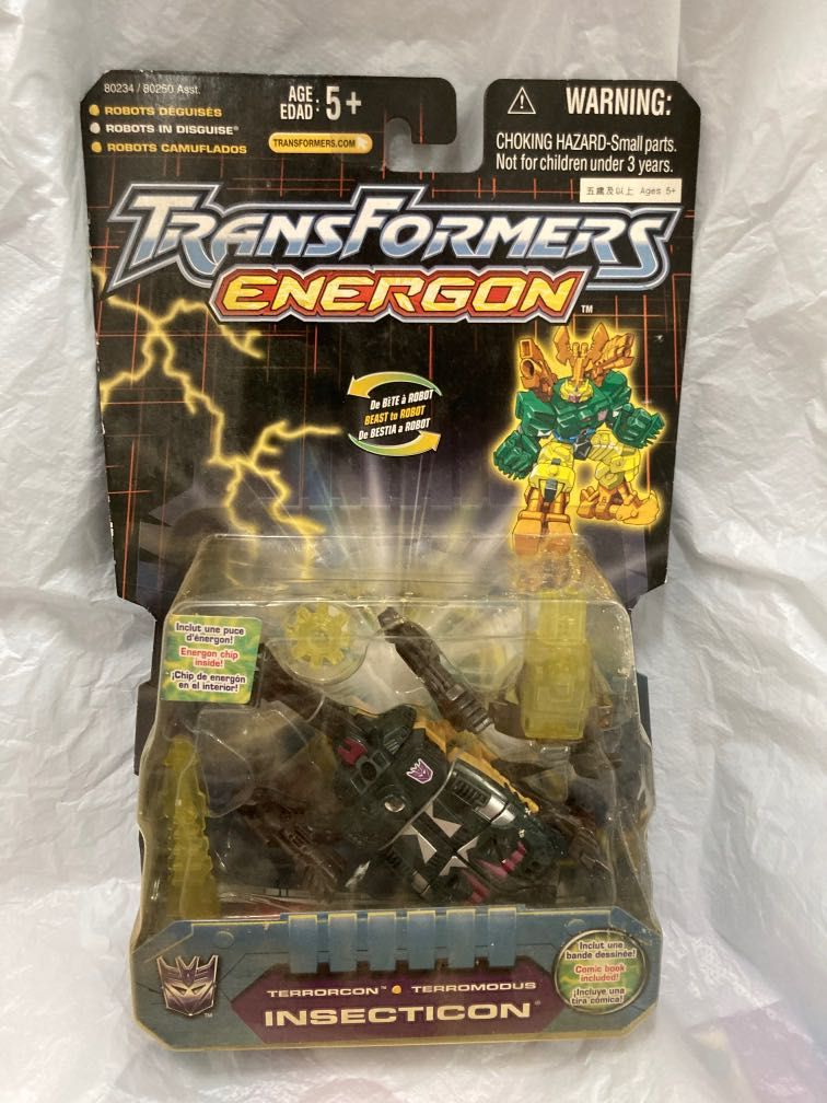 Hasbro Transformers Energon Insecticon 變形金剛 昆蟲派, 興趣及遊戲, 玩具 & 遊戲類