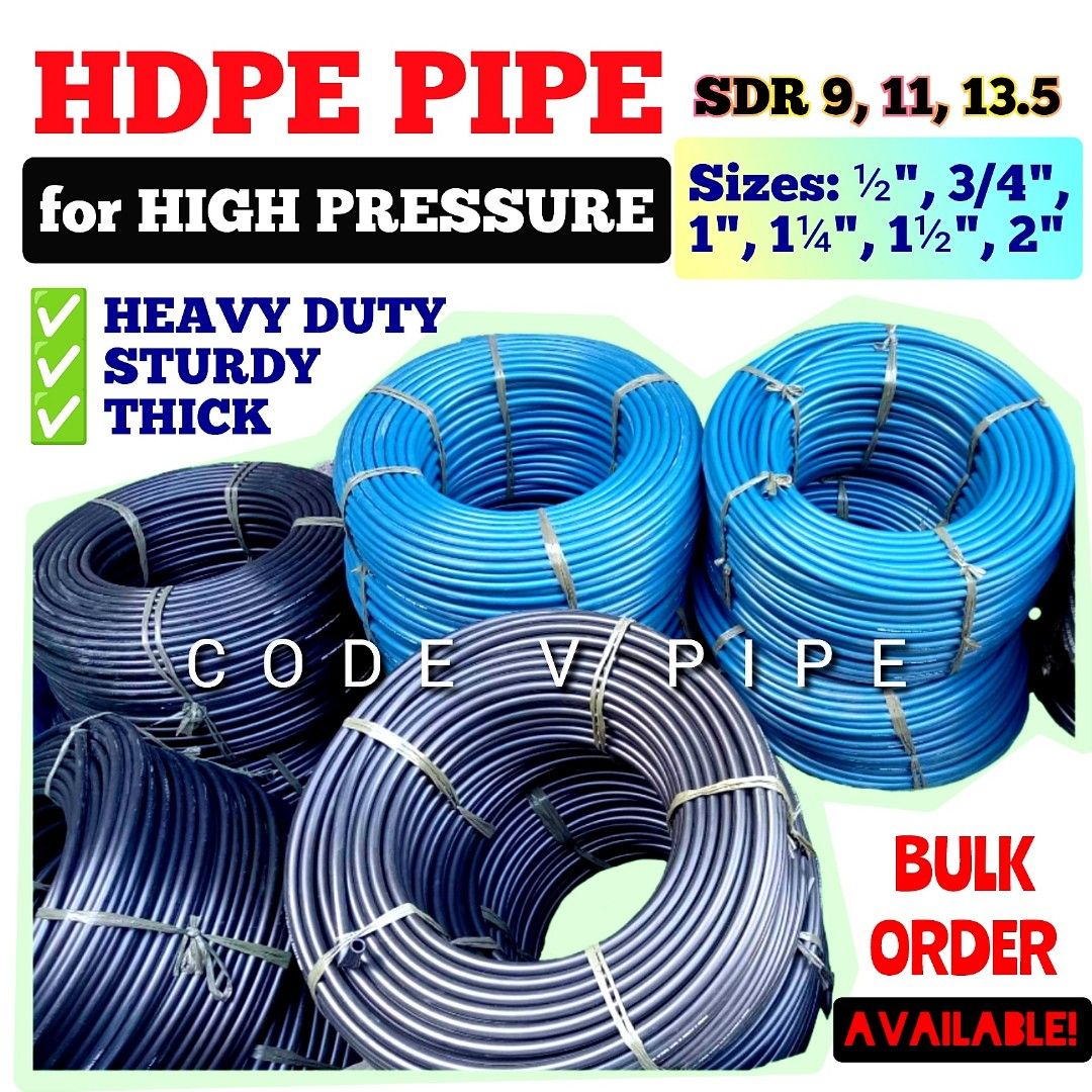 HDPE PIPE SDR 11 1 2 3 4 1 1 1 4 1 1 2 2 Furniture 