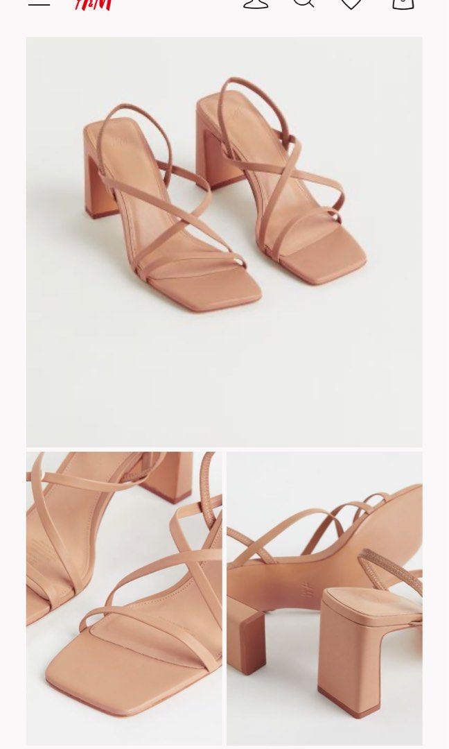 Nude hotsell heels h&m