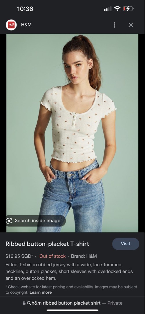 h and m fitted shirt