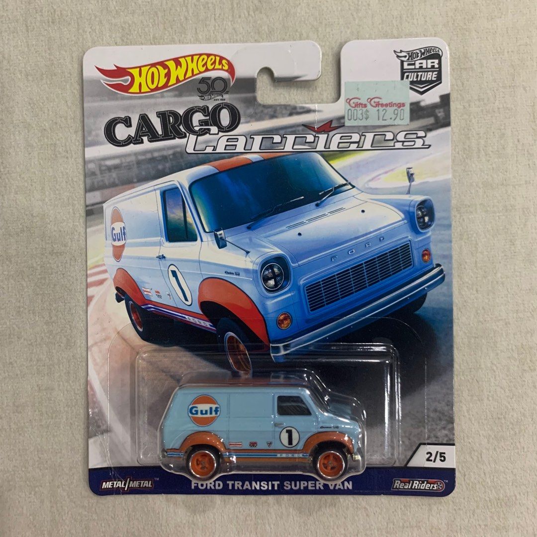 Hot Wheels Cargo Carriers Ford Transit Super Van, Hobbies & Toys