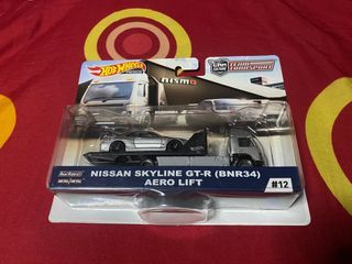 Hot Wheels Nissan Skyline GT-R [BNR34] Aero Lift - [ TEAM TRANSPORT ] - 2020