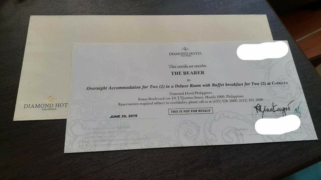 Hotel Gift Certificate Tickets Vouchers Vouchers on Carousell