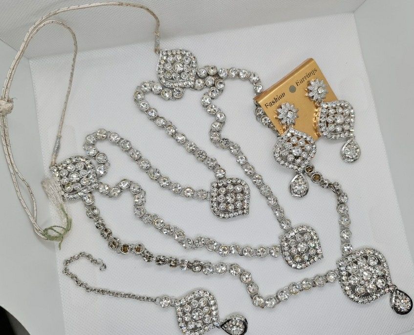 Indian white stone Jewellery