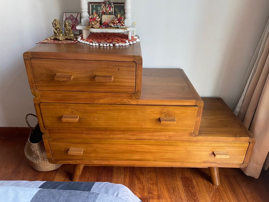 Indonesian Teak Chest High quality, Furniture & Home Living, Furniture, Shelves,