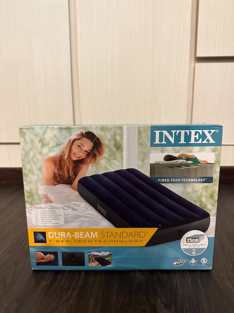 Intex Air Mattress (Single), Furniture & Home Living, Furniture, Bed