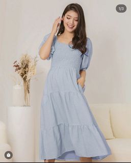 Jump Eat Cry Moira Dress in Blue